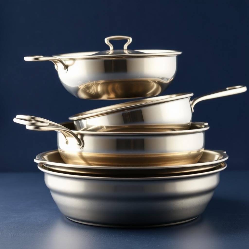 Stainless Steel Dinner Set — 51 pc